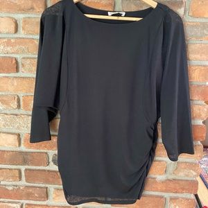 Black sheer sleeve top - Coldwater Creek